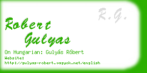 robert gulyas business card