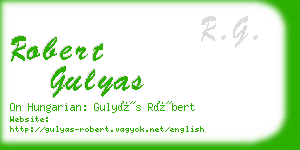 robert gulyas business card